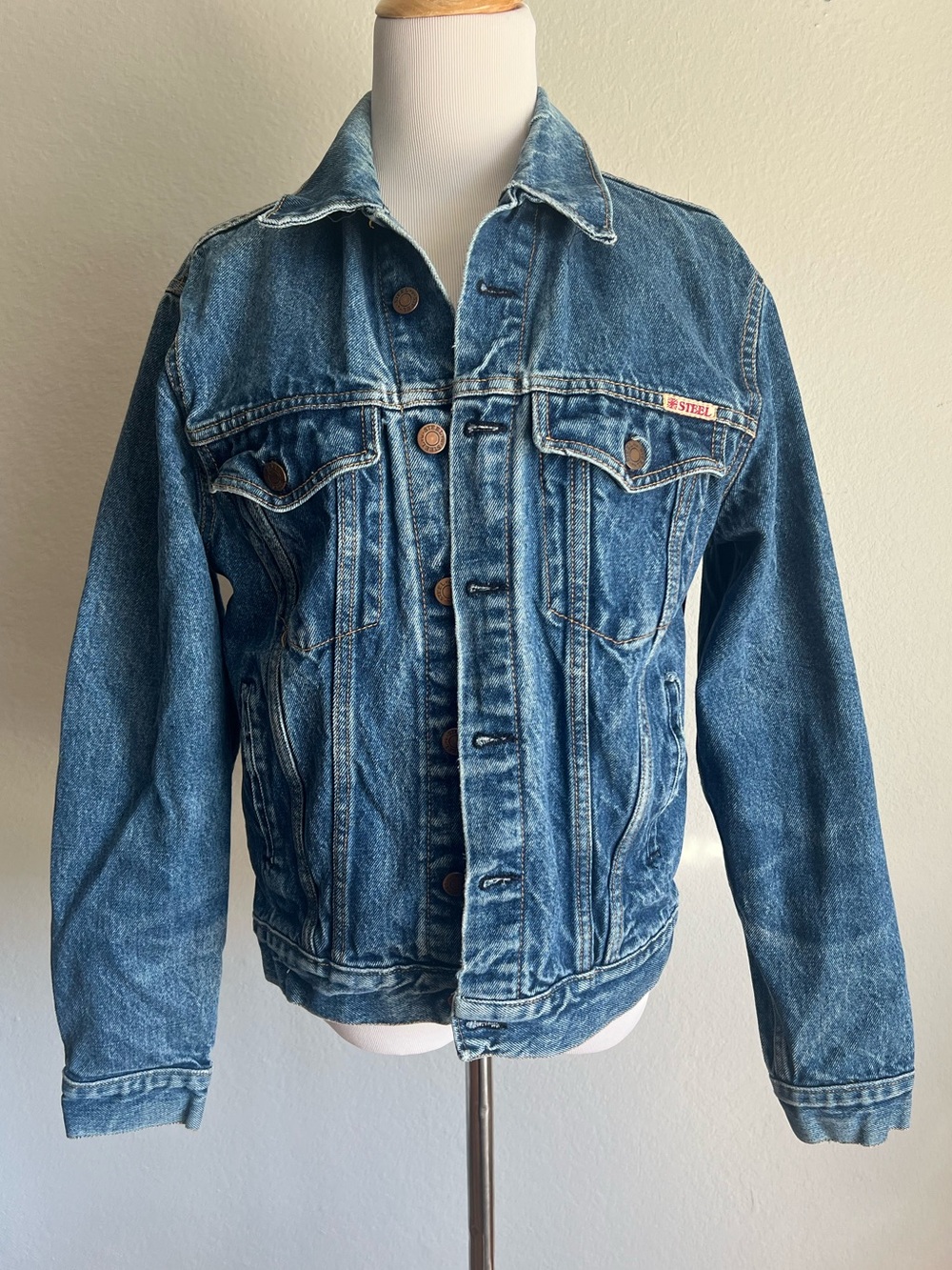 Vintage Steel Denim Trucker Jacket